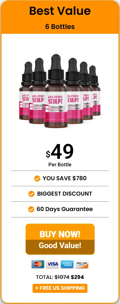 Gelatine Sculpt 6 bottles